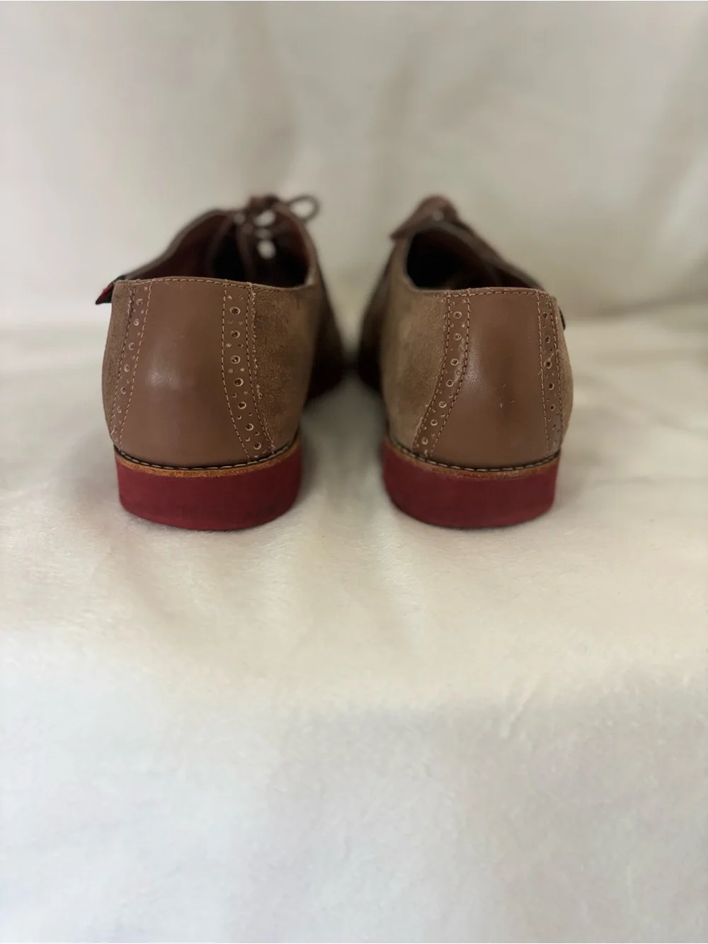 G.H. Bass & Co. Two-Tone Brown Oxford with Red Sole